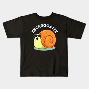 Escargoatee Cute French Snail Escargot Pun Kids T-Shirt